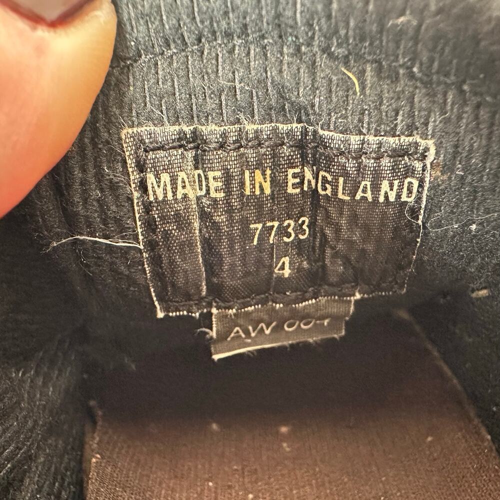 Vintage Y2K Dr Martens Oxfords Chunky Lace Up Shoes Kids Size 4 7733 England - Picture 6 of 7